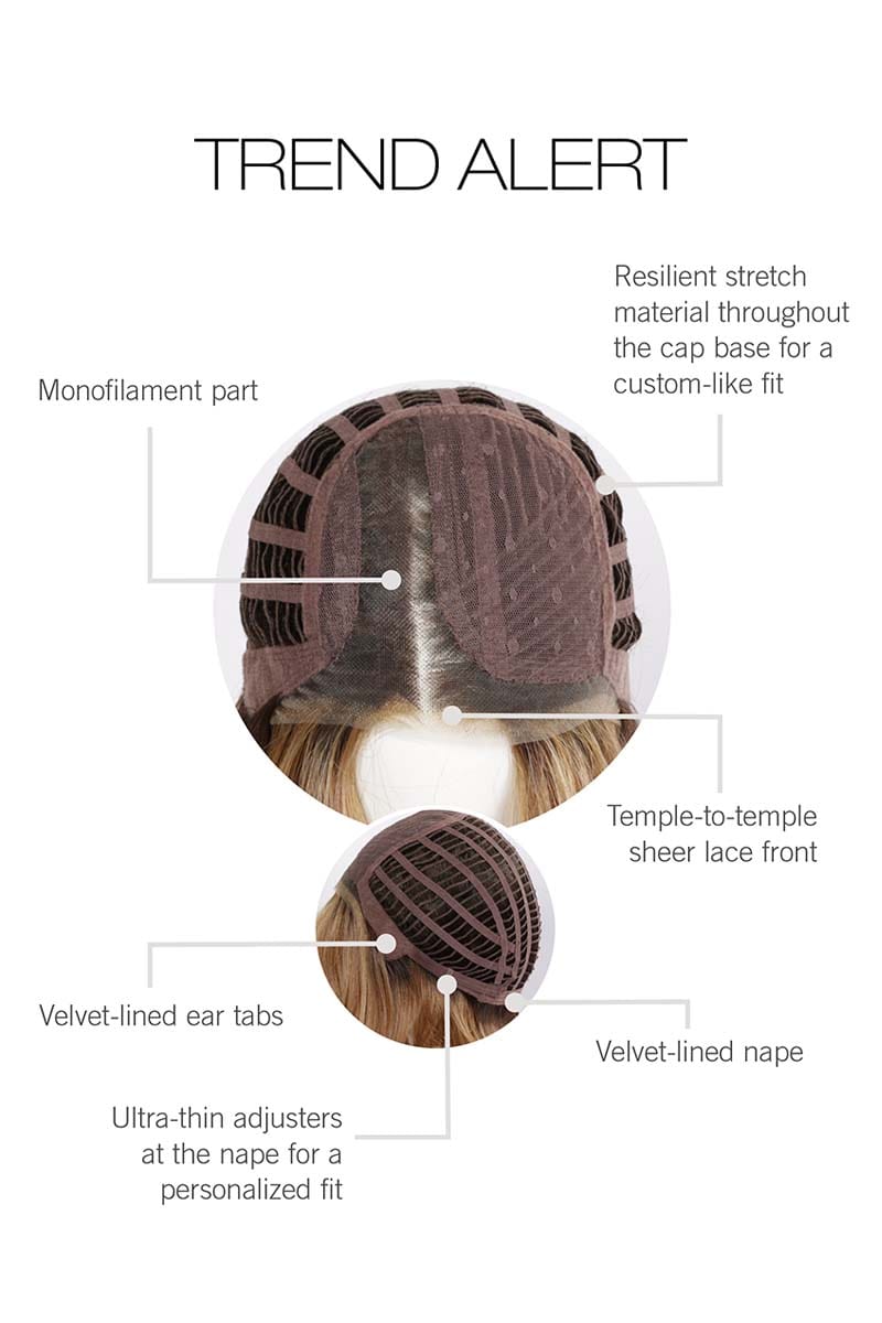 Trend Alert by Gabor  | Heat Friendly Synthetic | Lace Front Wig (Mono Part) Gabor Heat Friendly Synthetic
