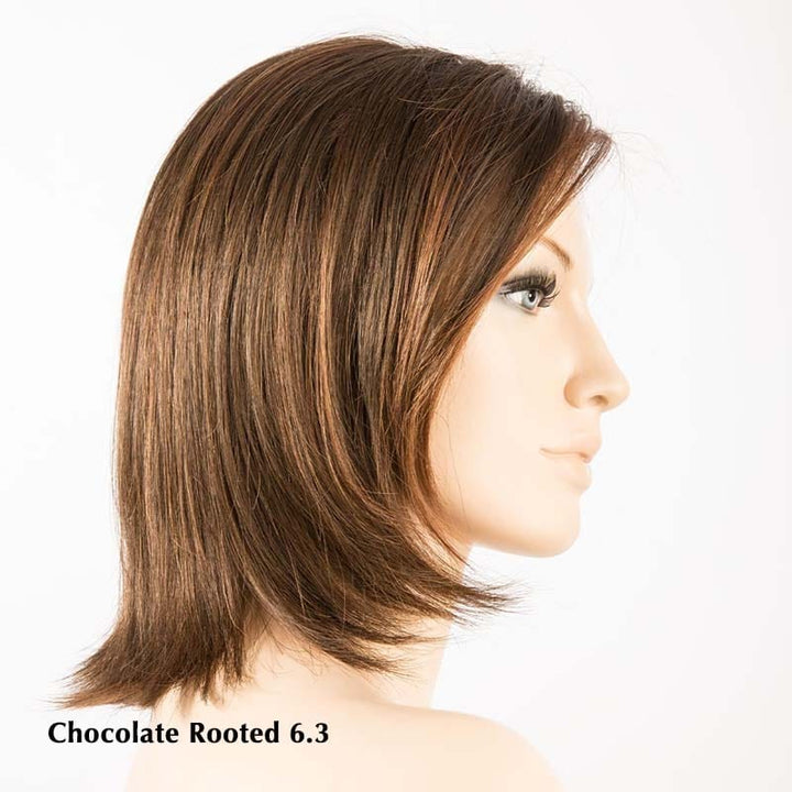 United Wig by Ellen Wille | Synthetic Lace Front Wig (Mono Part) Ellen Wille Synthetic Chocolate Rooted 6.3 / Front: 7" | Crown: 8.5" | Sides: 5.5" | Nape: 5" / Petite / Average