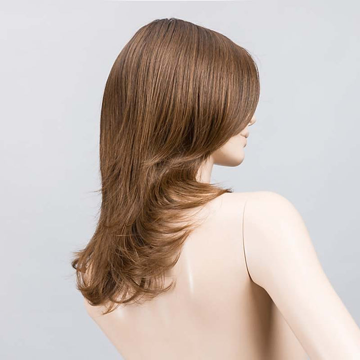 Voice Large Wig by Ellen Wille | Heat Friendly Synthetic | Lace Front Wig (Mono Top) Ellen Wille Heat Friendly Synthetic Chocolate Rooted 830.9 / Front: 10.5" | Crown: 9.5" | Sides: 10" | Nape: 12" / Petite / Average