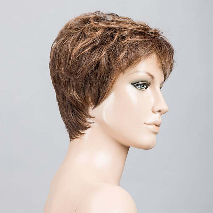 Yoko Wig by Ellen Wille | Heat Friendly Synthetic | Lace Front Wig (Mono Crown) Ellen Wille Heat Friendly Synthetic Chocolate Rooted 830.6.27 / Front: 3" | Crown: 3.5" | Sides: 2" | Nape: 1.75" / Petite / Average