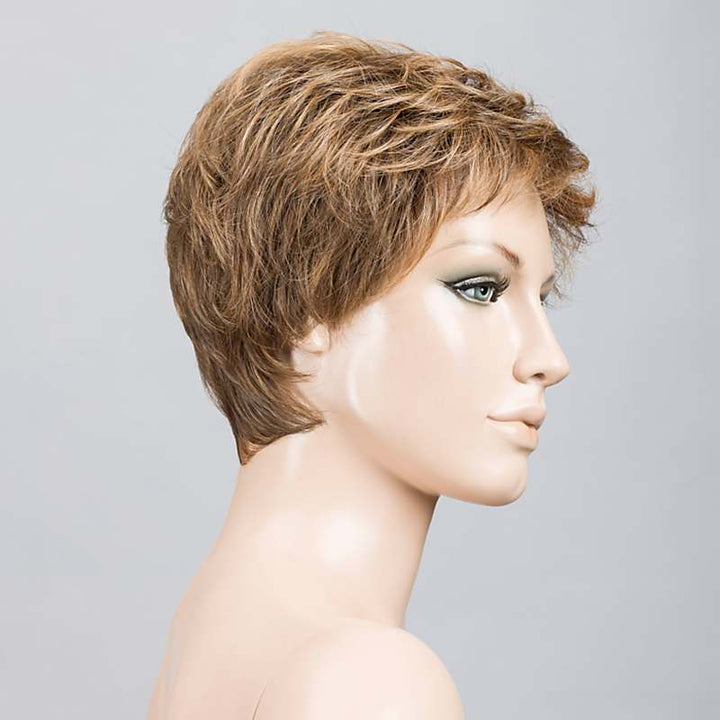 Yoko Wig by Ellen Wille | Heat Friendly Synthetic | Lace Front Wig (Mono Crown) Ellen Wille Heat Friendly Synthetic Mocca Rooted 830.9.20 / Front: 3" | Crown: 3.5" | Sides: 2" | Nape: 1.75" / Petite / Average