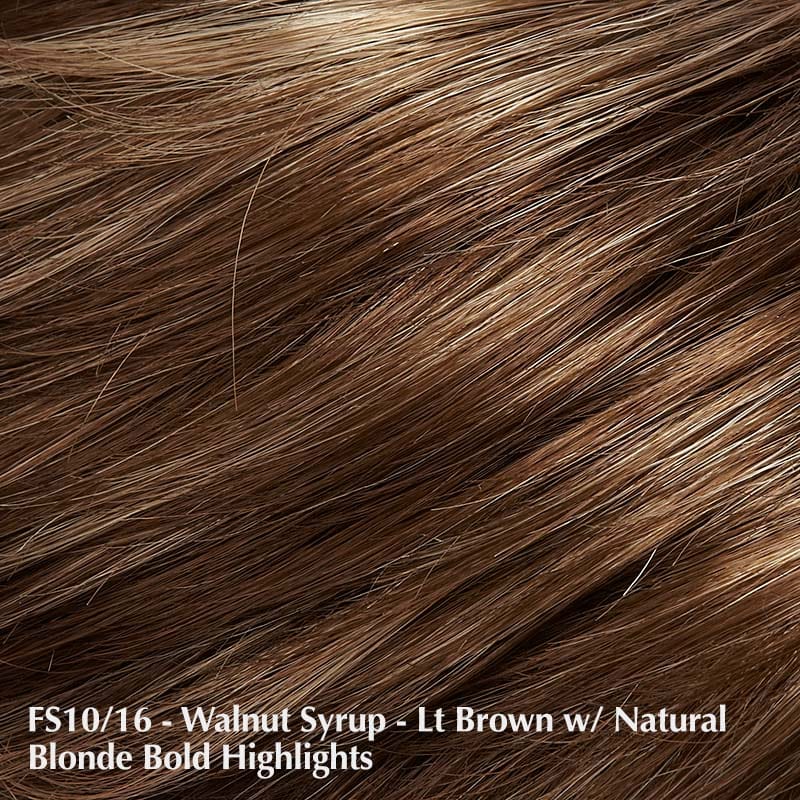 Alia by Jon Renau | Synthetic Lace Front Wig (Mono Top) Jon Renau Synthetic FS10/16 Walnut Syrup / Bang: 9" | Crown 10.5" | Sides: 8" | Nape: 5.5" / Average