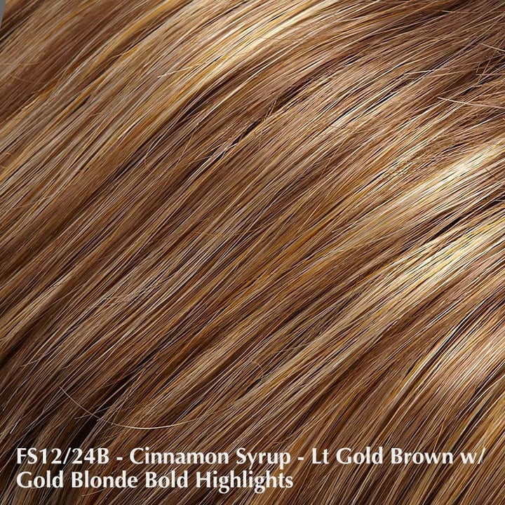 Allure Large Wig by Jon Renau | Synthetic Wig (Basic Cap) Jon Renau Synthetic FS12/24B Cinnamon Syrup / Bang: 3.75" | Crown: 4.5" | Sides: 3" | Nape: 2" / Large
