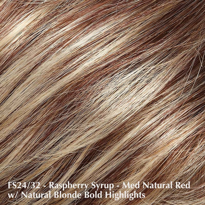 Allure Large Wig by Jon Renau | Synthetic Wig (Basic Cap) Jon Renau Synthetic FS24/32 Raspberry Syrup / Bang: 3.75" | Crown: 4.5" | Sides: 3" | Nape: 2" / Large