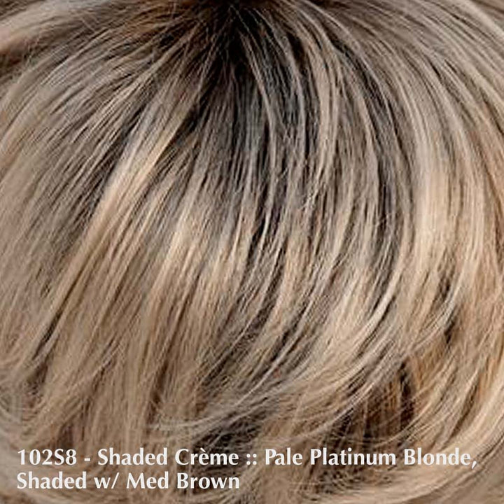 Allure Petite Wig by Jon Renau | Synthetic Wig (Basic Cap) Jon Renau Synthetic 102S8 Shaded Crème / Bang: 3.75" | Crown: 4.5" | Sides: 3" | Nape: 2" / Petite