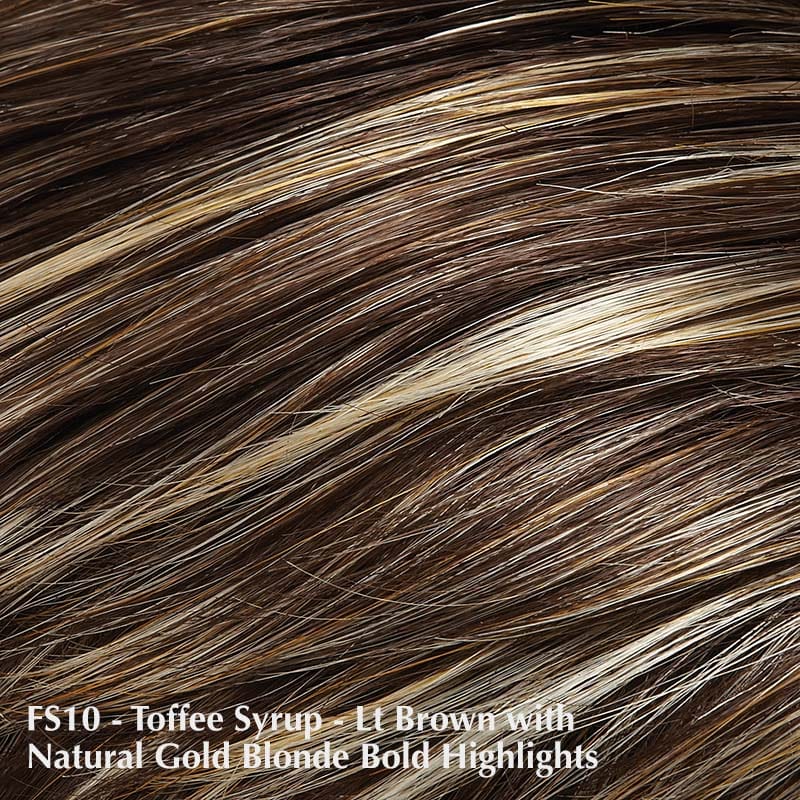 Allure Petite Wig by Jon Renau | Synthetic Wig (Basic Cap) Jon Renau Synthetic FS10 Toffee Syrup / Bang: 3.75" | Crown: 4.5" | Sides: 3" | Nape: 2" / Petite