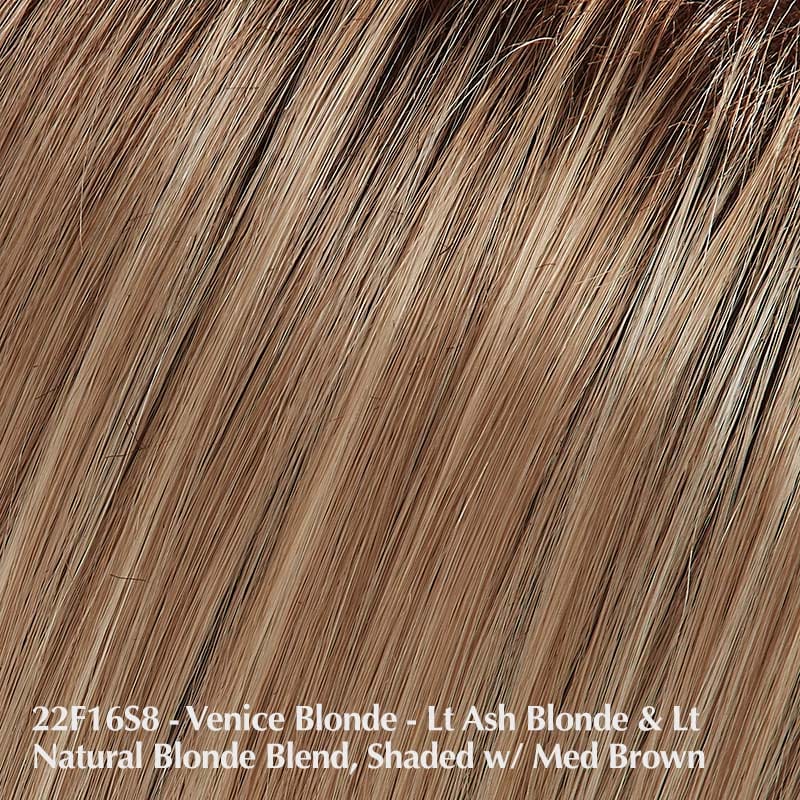 Amber Wig by Jon Renau | Synthetic Lace Front Wig (Mono Top) Jon Renau Synthetic 22F16S8 Venice Blonde / Front: 9" | Crown: 12" | Sides: 13.5" | Nape: 15.5" / Average