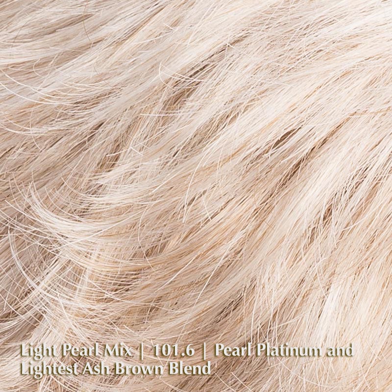 Amy Small Deluxe Wig by Ellen Wille | Synthetic Lace Front Wig Ellen Wille Synthetic Light Pearl Mix | 101.6 | Pearl Platinum and Lightest Ash Brown blend / Front: 5 " | Crown: 8" | Sides: 6 " | Nape: 2" / Petite