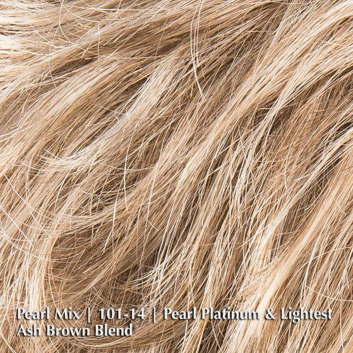 Apart Mono Wig by Ellen Wille | Synthetic Lace Front Wig (Mono Top) Ellen Wille Synthetic Pearl Mix | 101-14 | Pearl Platinum and Lightest Ash Brown blend / Front: 3" | Crown: 3.5 " | Sides: 2.5" | Nape: 2" / Petite / Average