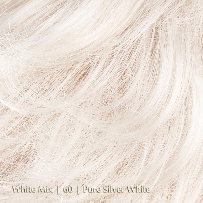 Apart Mono Wig by Ellen Wille | Synthetic Lace Front Wig (Mono Top) Ellen Wille Synthetic White Mix | 60 | Pure Silver White / Front: 3" | Crown: 3.5 " | Sides: 2.5" | Nape: 2" / Petite / Average