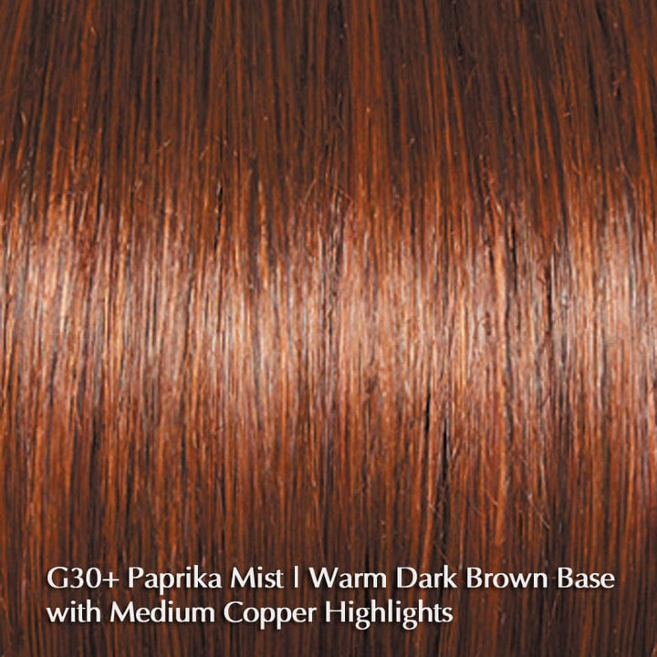 Aspire Wig by Gabor | Synthetic Wig (Basic Cap) Gabor Synthetic G30+ Paprika Mist / Front: 3 1/4" | Crown: 2" | Sides: 1 3/4" | Back: 1 3/4" | Nape: 1 1/2" / Average