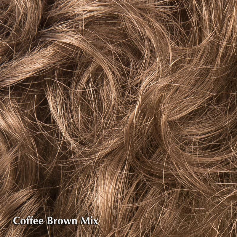 Aurora Comfort Wig by Ellen Wille | Double Mono Top Ellen Wille Synthetic Coffee Brown Mix / Bang 4 " | Crown 4.5 " | Sides 4" | Nape 3.5" / Petite / Average