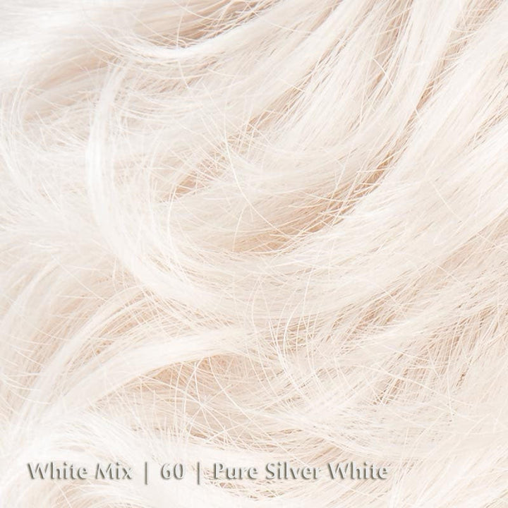 Aurora Comfort Wig by Ellen Wille | Double Mono Top Ellen Wille Synthetic White Mix | 60 | Pure Silver White / Bang 4 " | Crown 4.5 " | Sides 4" | Nape 3.5" / Petite / Average