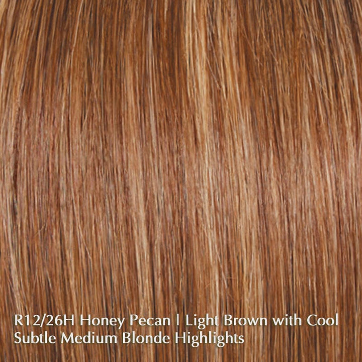 Beguile by Raquel Welch | Human Hair Wig (Mono Top) Raquel Welch Human Hair R1226H Honey Pecan / Front: 9" | Crown: 10.5" | Side: 8" | Back: 8" | Nape: 6.5" / Average