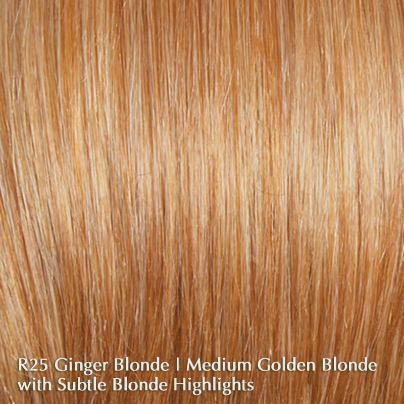 Beguile by Raquel Welch | Human Hair Wig (Mono Top) Raquel Welch Human Hair R25 Ginger Blonde / Front: 9" | Crown: 10.5" | Side: 8" | Back: 8" | Nape: 6.5" / Average