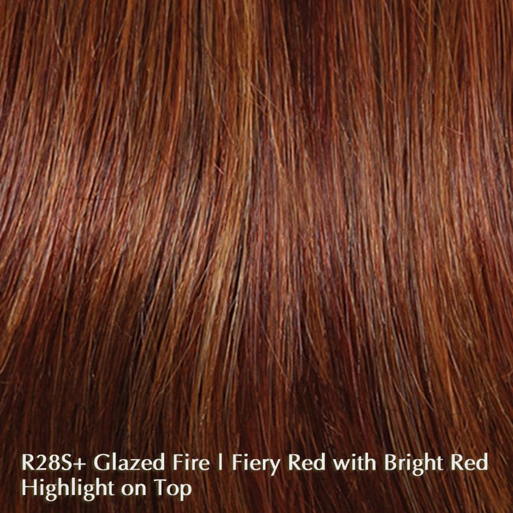 Beguile by Raquel Welch | Human Hair Wig (Mono Top) Raquel Welch Human Hair R28S Glazed Fire / Front: 9" | Crown: 10.5" | Side: 8" | Back: 8" | Nape: 6.5" / Average
