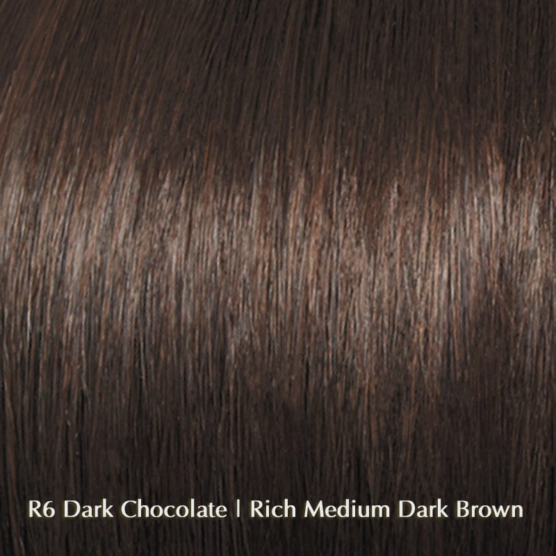 Beguile by Raquel Welch | Human Hair Wig (Mono Top) Raquel Welch Human Hair R6 Dark Chocolate / Front: 9" | Crown: 10.5" | Side: 8" | Back: 8" | Nape: 6.5" / Average