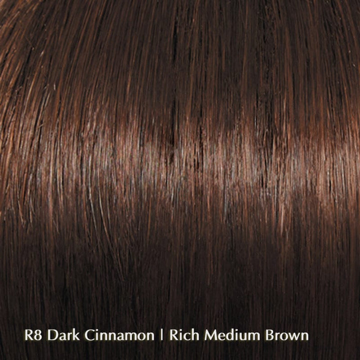 Beguile by Raquel Welch | Human Hair Wig (Mono Top) Raquel Welch Human Hair R8 Dark Cinnamon / Front: 9" | Crown: 10.5" | Side: 8" | Back: 8" | Nape: 6.5" / Average