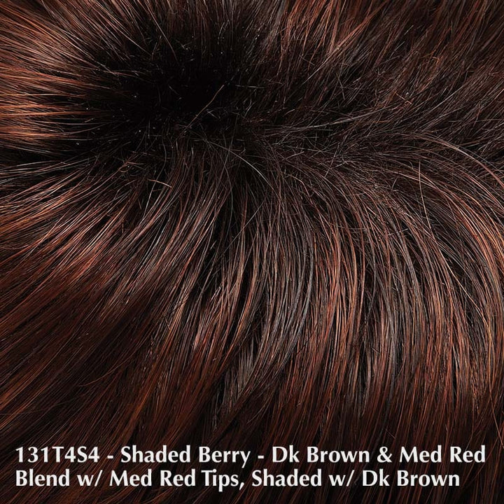 Bianca Wig by Jon Renau | Synthetic Wig (Basic Cap) Jon Renau Synthetic 131T4S4 Shaded Berry / Bang: 3.75" | Crown: 4.5" | Sides: 3.75" | Nape: 3" / Average