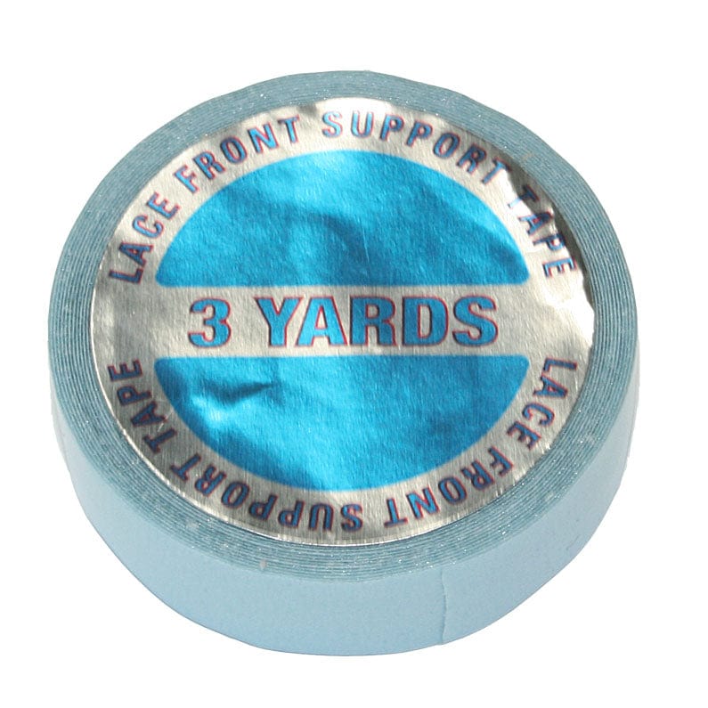 Blue Double Sided Tape - Secures to Lace Front - 1/2" X 3 Yard Roll JR Accessories Wig Glue & Tape