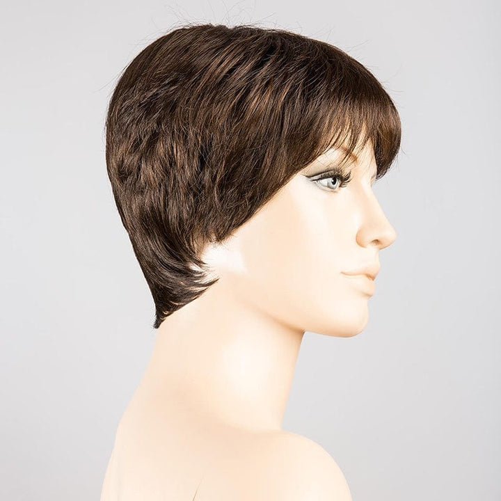 Bo Mono Wig by Ellen Wille | Synthetic Lace Front Wig (Mono Top) Ellen Wille Synthetic Hot Espresso Mix | / Front: 2.65" | Crown: 3.5" | Sides 2.5" | Nape: 1.75" / Average