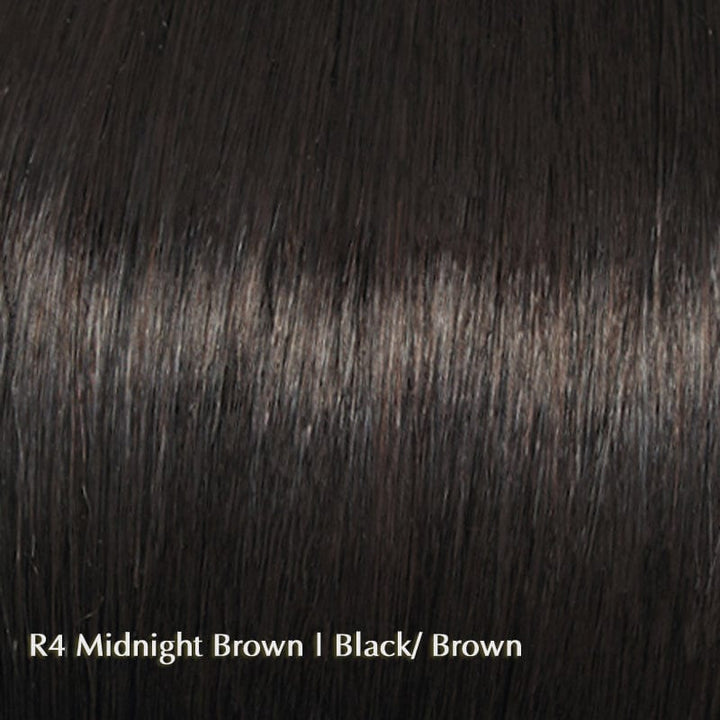 Brave The Wave by Raquel Welch | Synthetic Lace Front Wig (Mono Part) Raquel Welch Synthetic R4 Midnight Brown / Front: 7.5" | Crown: 9.5" | Side: 7.5" | Back: 6" | Nape: 9.5" / Average
