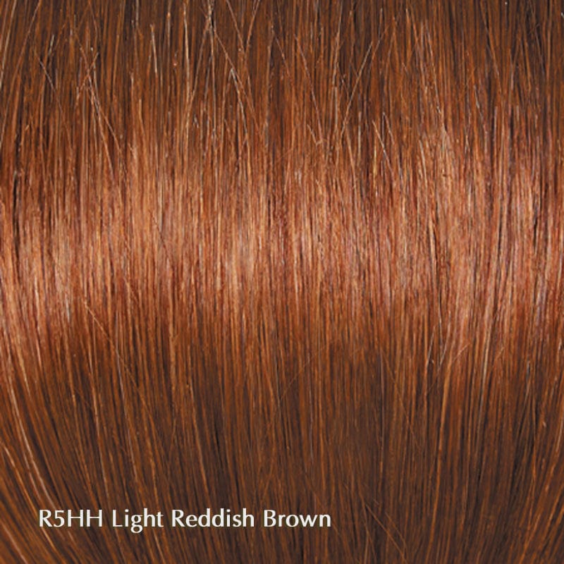 Bravo by Raquel Welch | Human Hair|  Lace Front Wig (100% Hand-Tied) Raquel Welch Human Hair R5HH Light Redish Brown / Front: 9.5" | Crown: 10.5" | Side: 10" | Back: 10" | Nape: 10.25" / Average