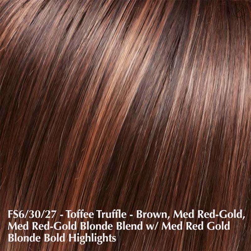 Cameron Large Wig by Jon Renau | Synthetic Lace Front Wig (Hand Tied) Jon Renau Synthetic FS6/30/27 Toffee Truffle / Bang: 10" | Crown: 12.25" | Sides: 8.5" | Nape: 4.25" / Large