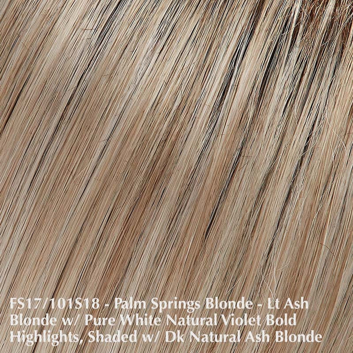 Cameron Lite Petite by Jon Renau | Synthetic Lace Front Wig (Mono Top) Jon Renau Synthetic FS17/101S18 Palm Springs Blonde / Bang 8.5" | Crown 11.5" | Side 8" | Nape 4.5" / Petite