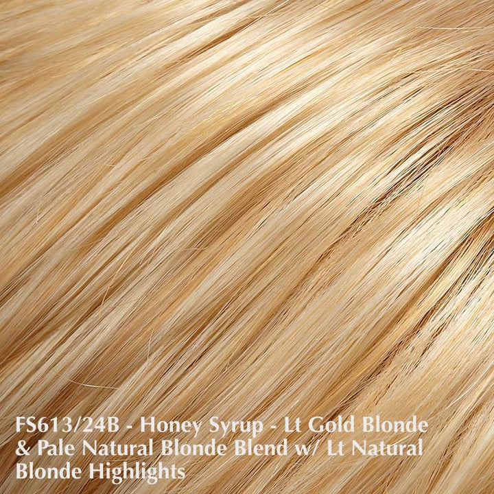 Cameron Lite Petite by Jon Renau | Synthetic Lace Front Wig (Mono Top) Jon Renau Synthetic FS613/24B Honey Syrup / Bang 8.5" | Crown 11.5" | Side 8" | Nape 4.5" / Petite