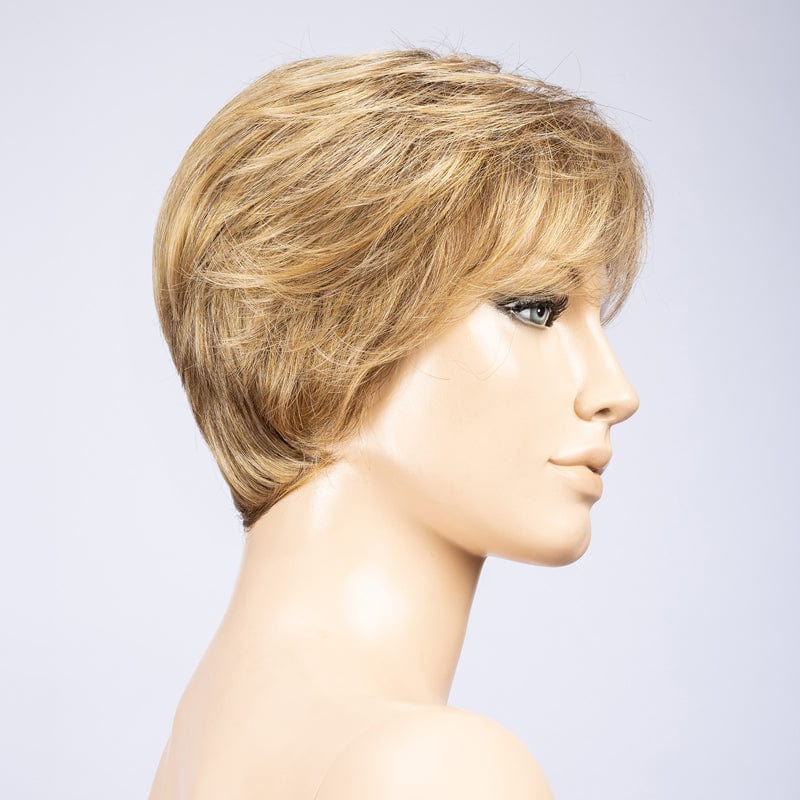 Cara Small Deluxe Wig by Ellen Wille | Mono Top | Petite Cap Ellen Wille Synthetic Dark Sand Mix / Front: 4" | Crown: 4" | Sides: 2" | Nape: 2" / Petite