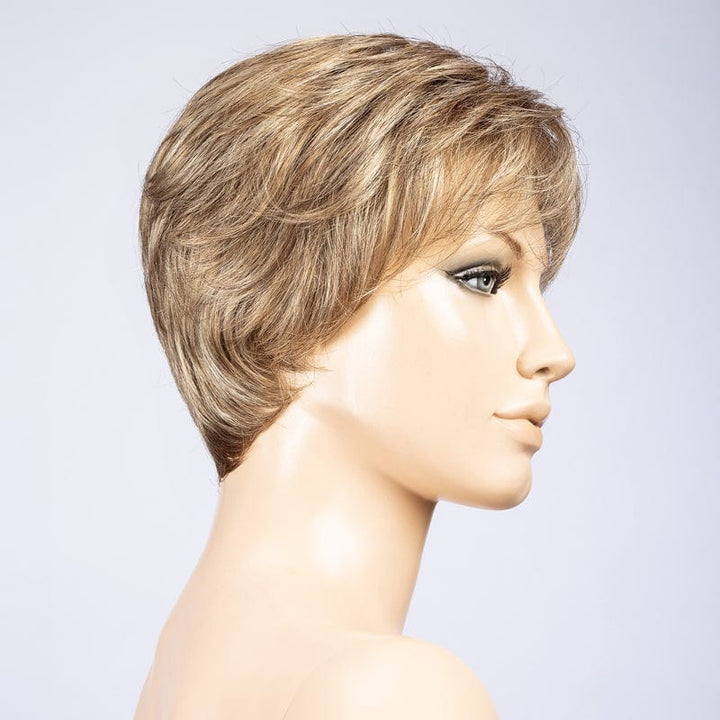 Cara Small Deluxe Wig by Ellen Wille | Mono Top | Petite Cap Ellen Wille Synthetic Sand Multi Mix / Front: 4" | Crown: 4" | Sides: 2" | Nape: 2" / Petite