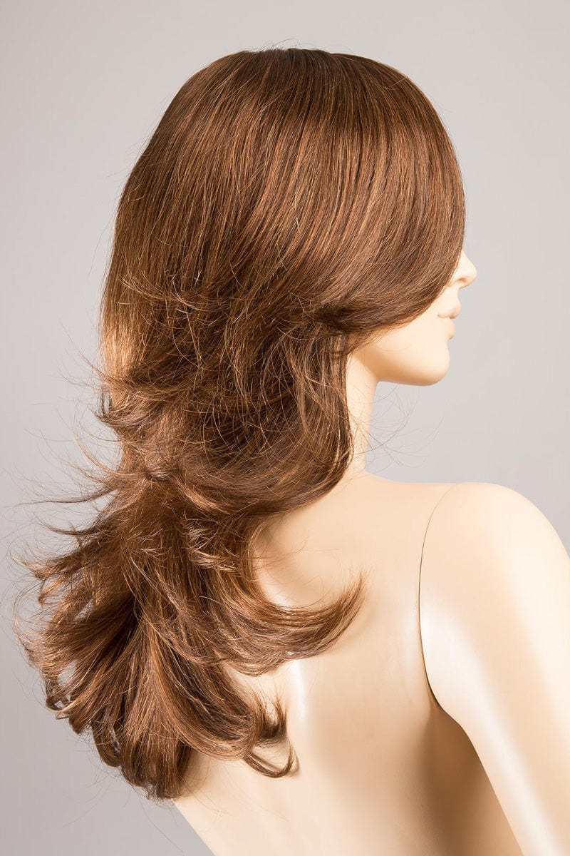 Cascade Wig by Ellen Wille | Remy Human Hair Lace Front Wig (Hand-Tied) Ellen Wille Remy Human Hair Chocolate Mix / Front: 8" | Crown: 12" | Sides: 11" | Nape: 11.5" / Petite / Average