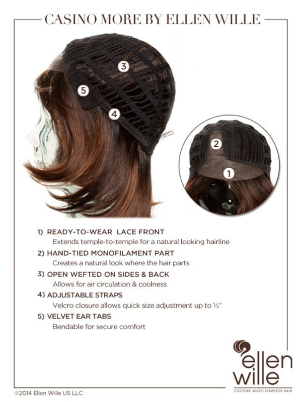 Casino More Wig by Ellen Wille | Synthetic Lace Front Wig (Mono Part)