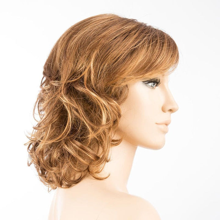 Cat Wig by Ellen Wille | Mono Crown Ellen Wille Synthetic Cognac Rooted / Front: 5" |  Crown: 6.25" |  Sides: 6" |  Nape: 7.75" / Petite / Average