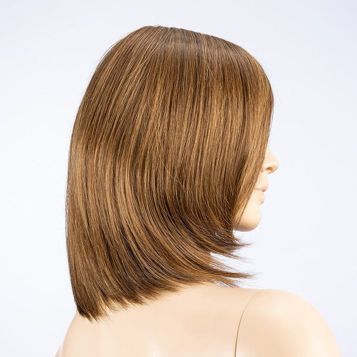 Catch Wig by Ellen Wille | Human/Synthetic Hair Blend Lace Front Wig (Mono Top) Ellen Wille Heat Friendly | Human Hair Blend Nut Brown Rooted / Front: 6.25” | Crown: 12” | Sides: 8” |  Nape: 5.5” / Petite / Average