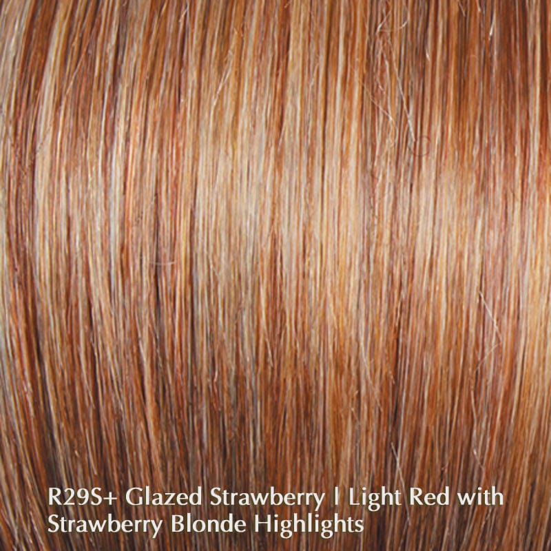 Center Stage by Raquel Welch | Synthetic Lace Front Wig (100% Hand-Tied) Raquel Welch Synthetic R29S Glazed Strawberry / Front: 3.75" | Crown: 3.5" | Side: 2.75" | Back: 2.75" | Nape: 3" / Average
