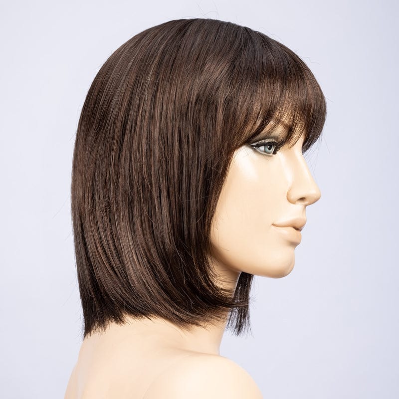 Change Wig by Ellen Wille | Synthetic Wig (Mono Crown) Ellen Wille Synthetic Dark Chocolate Mix | Warm Medium Brown Dark Auburn & Dark Brown blend / Front: 2.5" |  Crown: 8" |  Sides: 5" |  Nape: 2.25" / Petite / Average