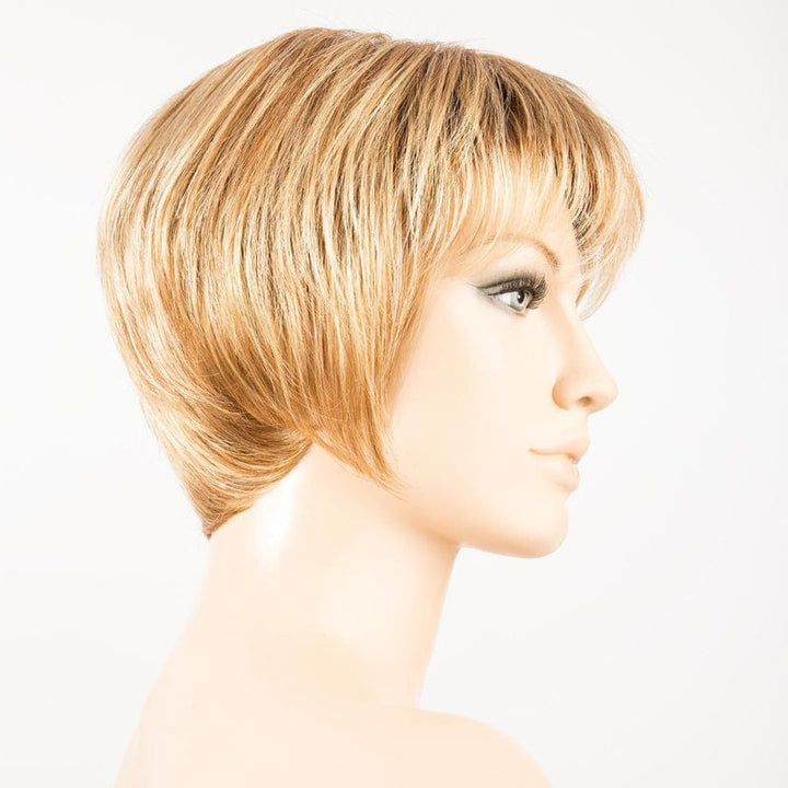 Charlotte Wig by Ellen Wille | Synthetic Wig (Mono Crown) Ellen Wille Synthetic Ginger Rooted 26.31.19 | Light Honey Blonde Light Auburn & Medium Honey Blonde Blend w/ Dark Roots / Front: 3" |  Crown: 10" |  Sides: 8.5" |  Nape: 2" / Petite / Average
