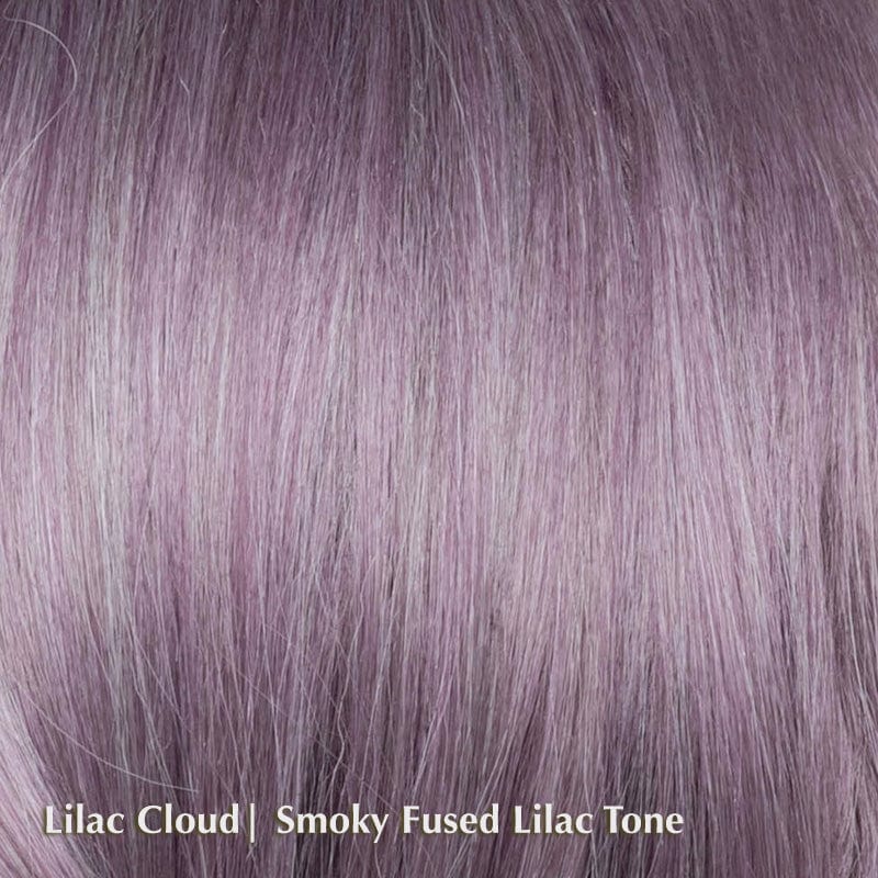 Chic Wavez Wig by Muse Collection | Synthetic Lace Front Wig (Mono Part) Rene of Paris Synthetic Lilac Cloud | Smoky Fused Lilac / Front: 9" - 11" | Crown: 8" - 9" | Side: 6" - 8" | Back: 10.5" | Nape: 2" / Average