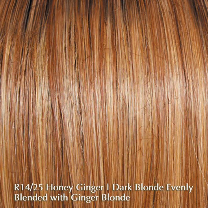 Cinch by Raquel Welch | Synthetic Wig (Basic Cap) Raquel Welch Synthetic R14/25 Honey Ginger / Front: 4" | Crown: 4" | Side: 3" | Back: 3" | Nape: 2" / Average