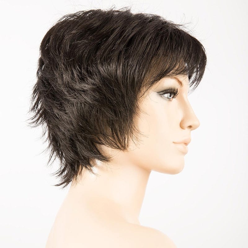 Click Wig by Ellen Wille | Short Synthetic Wig (Basic Cap) Ellen Wille Synthetic Black / Front: 3.25" |  Crown: 4" |  Sides: 3" |  Nape: 3.25" / Petite / Average