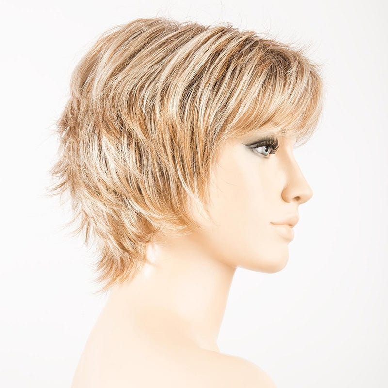 Click Wig by Ellen Wille | Short Synthetic Wig (Basic Cap) Ellen Wille Synthetic Dark Sand Rooted / Front: 3.25" |  Crown: 4" |  Sides: 3" |  Nape: 3.25" / Petite / Average