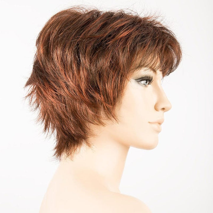 Click Wig by Ellen Wille | Short Synthetic Wig (Basic Cap) Ellen Wille Synthetic Hot Chilli Mix / Front: 3.25" |  Crown: 4" |  Sides: 3" |  Nape: 3.25" / Petite / Average