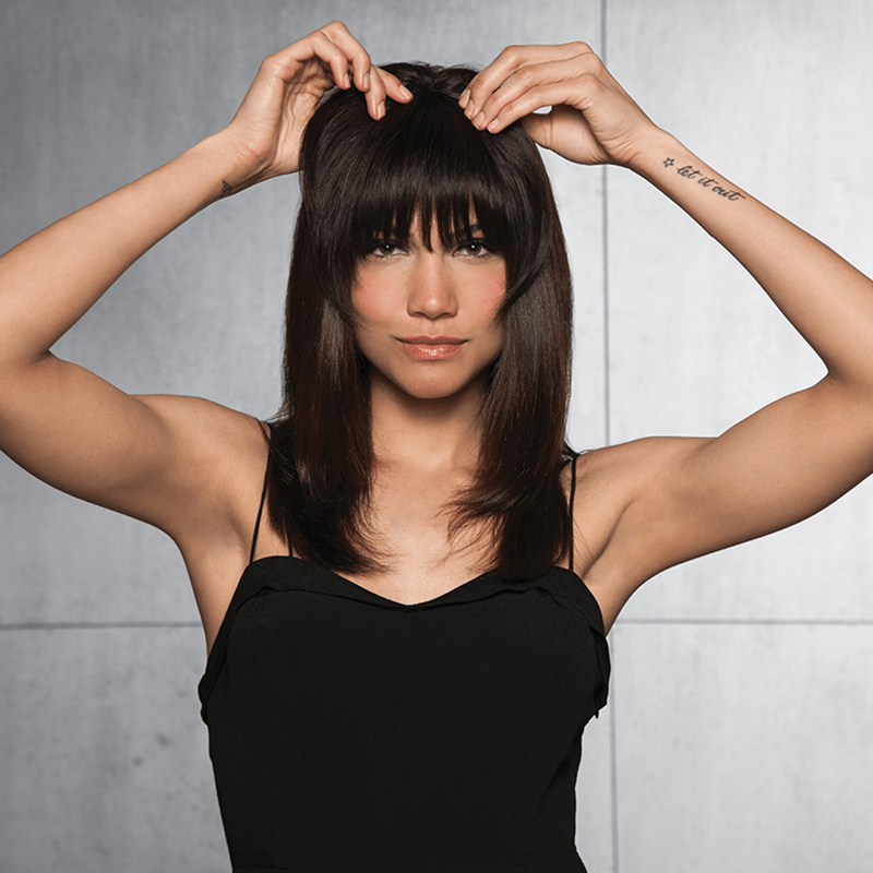 Clip In Bangs by Hairdo | Heat Friendly | Human Hair Bang (Clip In)