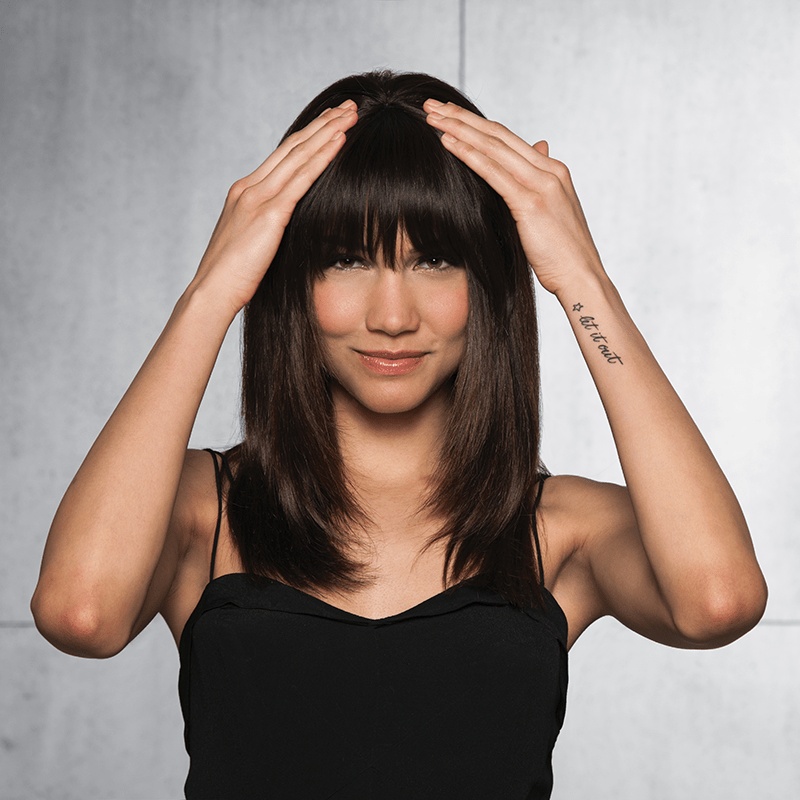 Clip In Bangs by Hairdo | Heat Friendly | Human Hair Bang (Clip In)