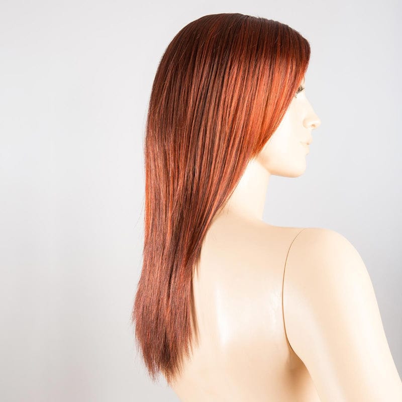 Code Mono Wig by Ellen Wille | Synthetic Lace Front Wig (Mono Part) Ellen Wille Synthetic Hot Flame Mix | Bright Cherry Red and Dark Burgundy mix / Front: 5" | Crown: 10.5" | Sides: 11.5" | Nape: 11.5" / Petite / Average