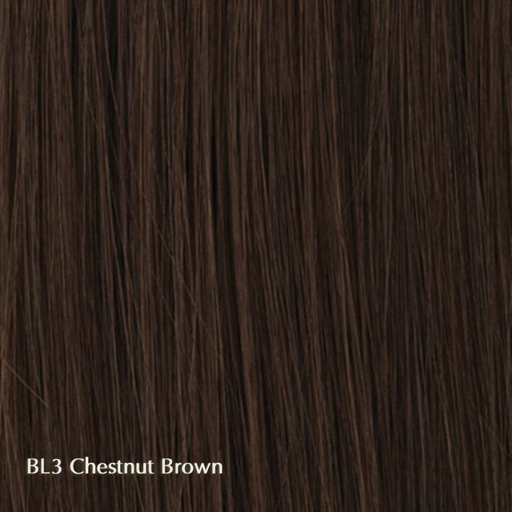 Contessa by Raquel Welch | Remy Human Hair | Lace Front Wig | Hand Tied (Mono Top) Raquel Welch Remy Human Hair BL3 Chestnut Brown / Front to Back: 14" | Front to Back: 14" | Ear to Ear: 11.75" | Hair Lengths: 12"-14" | Circumference: 21.25" / Average