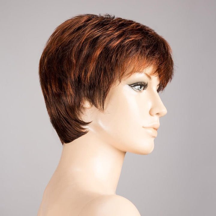 Cool Wig by Ellen Wille Synthetic Extended Front Lace Front Wig | Mono Crown Ellen Wille European Human Hair Cinnamon Mix 130.29.4 | Medium Brown Bright Copper Red & Auburn blend / Front: 2.5" | Crown: 3" | Sides: 2" |  Nape: 2" / Petite / Average