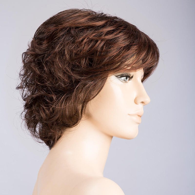 Daily by Ellen Wille  | Synthetic Wigs (Mono Crown) Ellen Wille Synthetic Dark Auburn Mix / Front: 4.75" |  Crown: 5" |  Sides: 3.5" | Nape: 3.25" / Petite